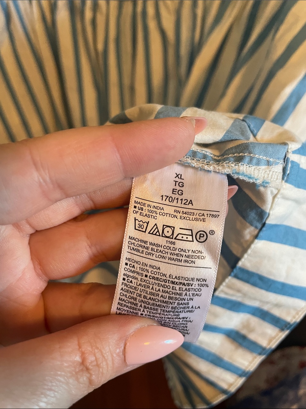 Old Navy Blue and White Striped Mini Dress - Picture 4 of 5